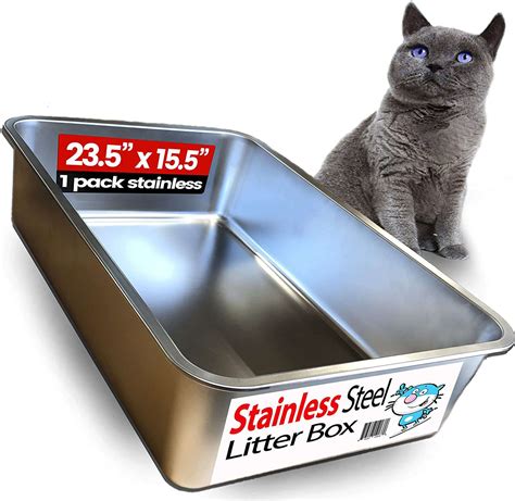 best metal cat litter box|stainless steel kitty litter boxes.